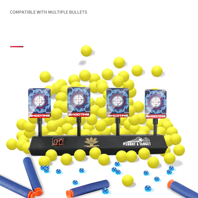 Auto-Reset Kids Gel Ball Blaster Toy with Electronic Scoring System