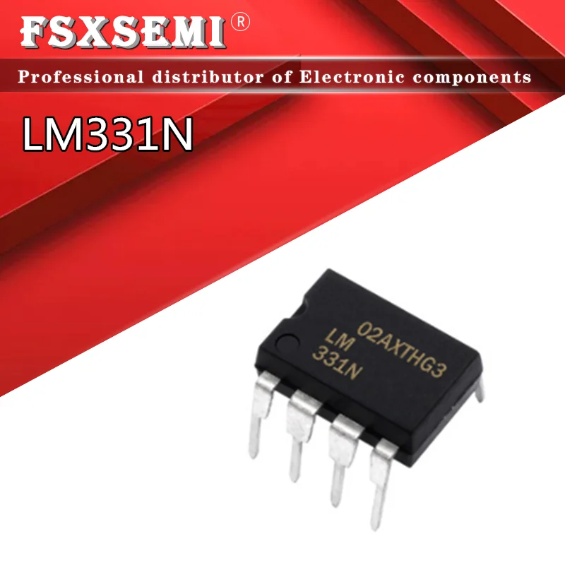 

10pcs/lot LM331N DIP-8 LM331 DIP Precision Voltage-to-Frequency Converters IC