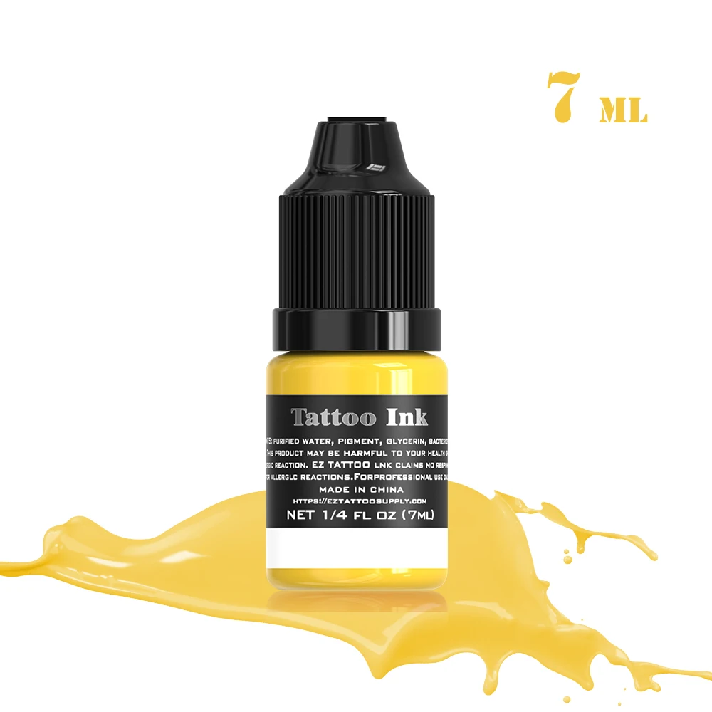 Tattoo Supplies Tattoo Kit EZ Tattoo INK 25 Colors 7ml/Bottle Tattoo Inks Pigment Kit for 3D Makeup Beauty Skin Body Art