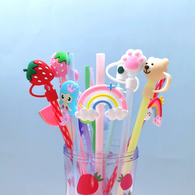 

Silicone Material Dustproof Reusable Plugs For Straw Cap Environmental Protection Straw Cap Universal Dust Plug Accessories