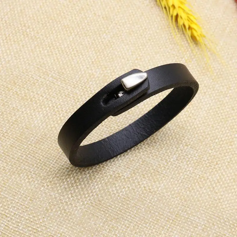 Bangle Bracelet Leather Bracelet Leather Magnetic Bracelet New Fashion Genuine Leather Wrap Cord Cuff Bracelet For Hand Wrist Wristband Men Woman Punk Bangle Couple Jewelry Gift