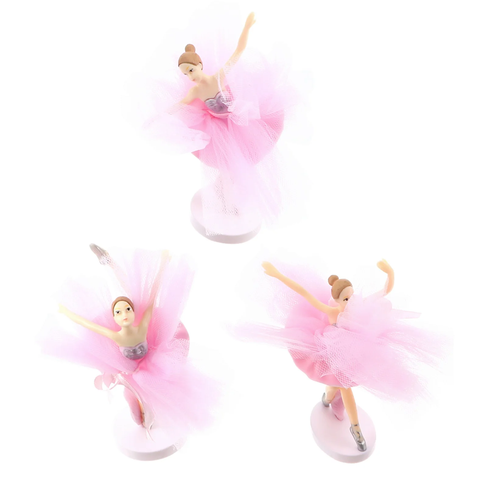 

Ballerina Cupcake Toppers Birthday Cake Decor Tulle Girl Cake Topper