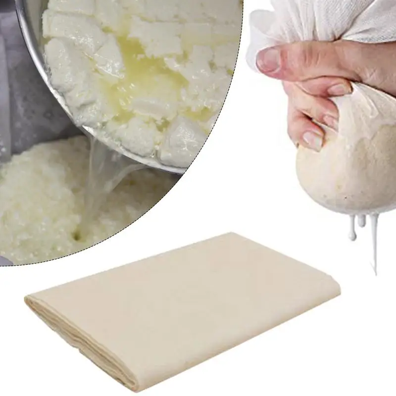 

Cheese Cloths Reusable Cheesecloth Strainer Ultra Fine Muslin Cloths Natural Cotton Filter For Making Homemade Nut Milk Yogurt