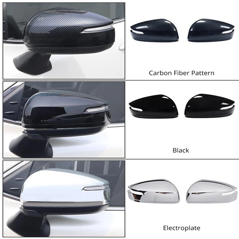 Car Accessories For Toyota Land Cruiser 300 Series LC300 ABS Chrome Side Wing Rear View Rearview Mirror Cap Cover