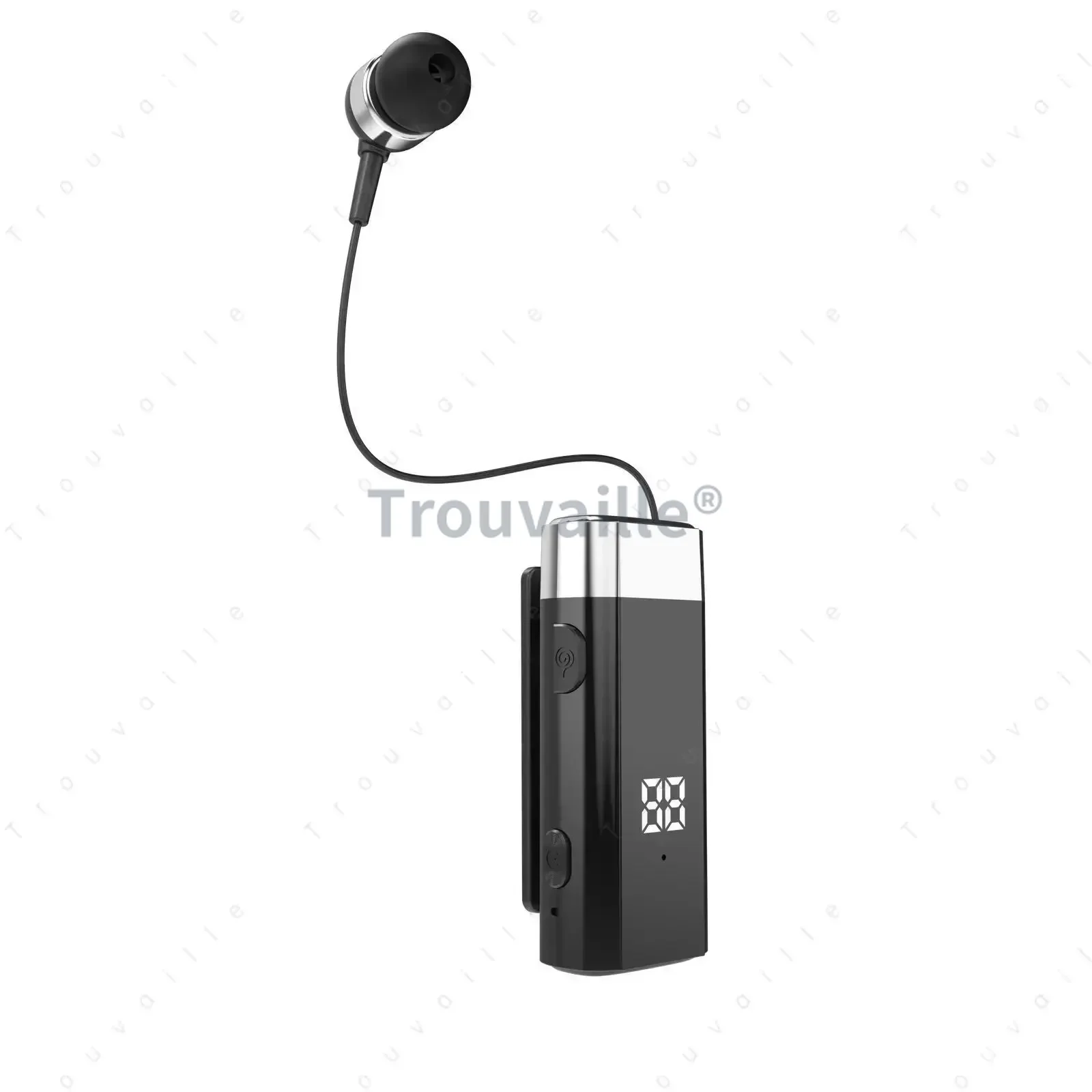 Lavalier Wireless Bluetooth Earphone with Fast Charging & Vibration Alert