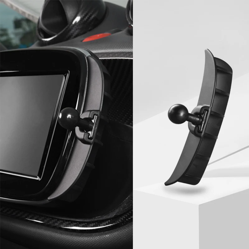 For Smart 453 Fortwo Forfour Car Styling Mobile Phone Holder Air Vent Clip Radio Navigation Bracket Rotatable Support Accessory