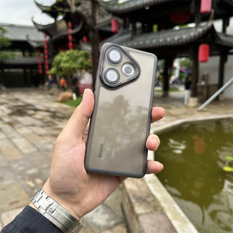 Transparent Soft Silicone Case with Camera Protection and Bumper