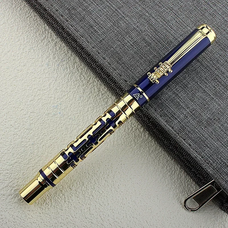 Luxus Aushöhlen Brunnen Stift High-end-Übung Kalligraphie Schreiben Tinte Stifte Schule Büro Business Stift Studenten Weihnachten Geschenke – Detail 6