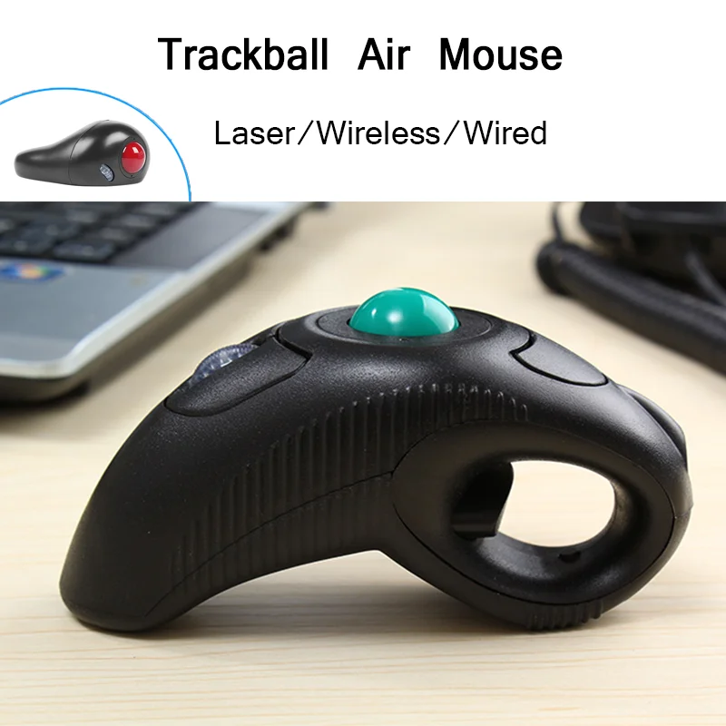 Mouse Trackball Ergonômico sem Fio Direita Mão Esquerda com Fio Usb Óptico Portátil Air Laser Mice para pc Tablet Laptop Computador