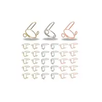 Wudu Nail Rings Non-Tarnish, 10PCS Adjustable No Glue No Adhesive Women Gift Set for HALAL NAILS,Muslim Nail Art Decoration 1