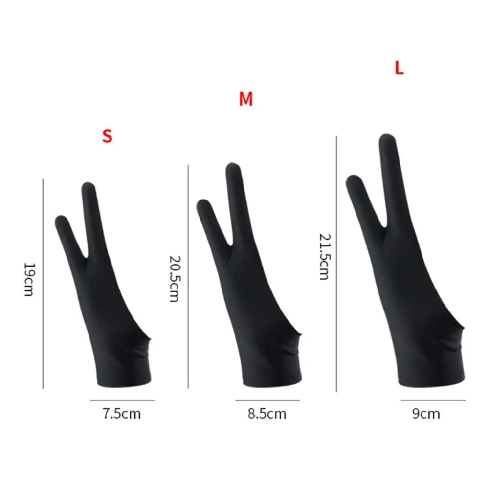 1pcs 고품질 1/2 손가락 페인팅 장갑 안티 터치 방오 스케치 장갑 땀 방지 드로잉 장갑 스크린 보드
