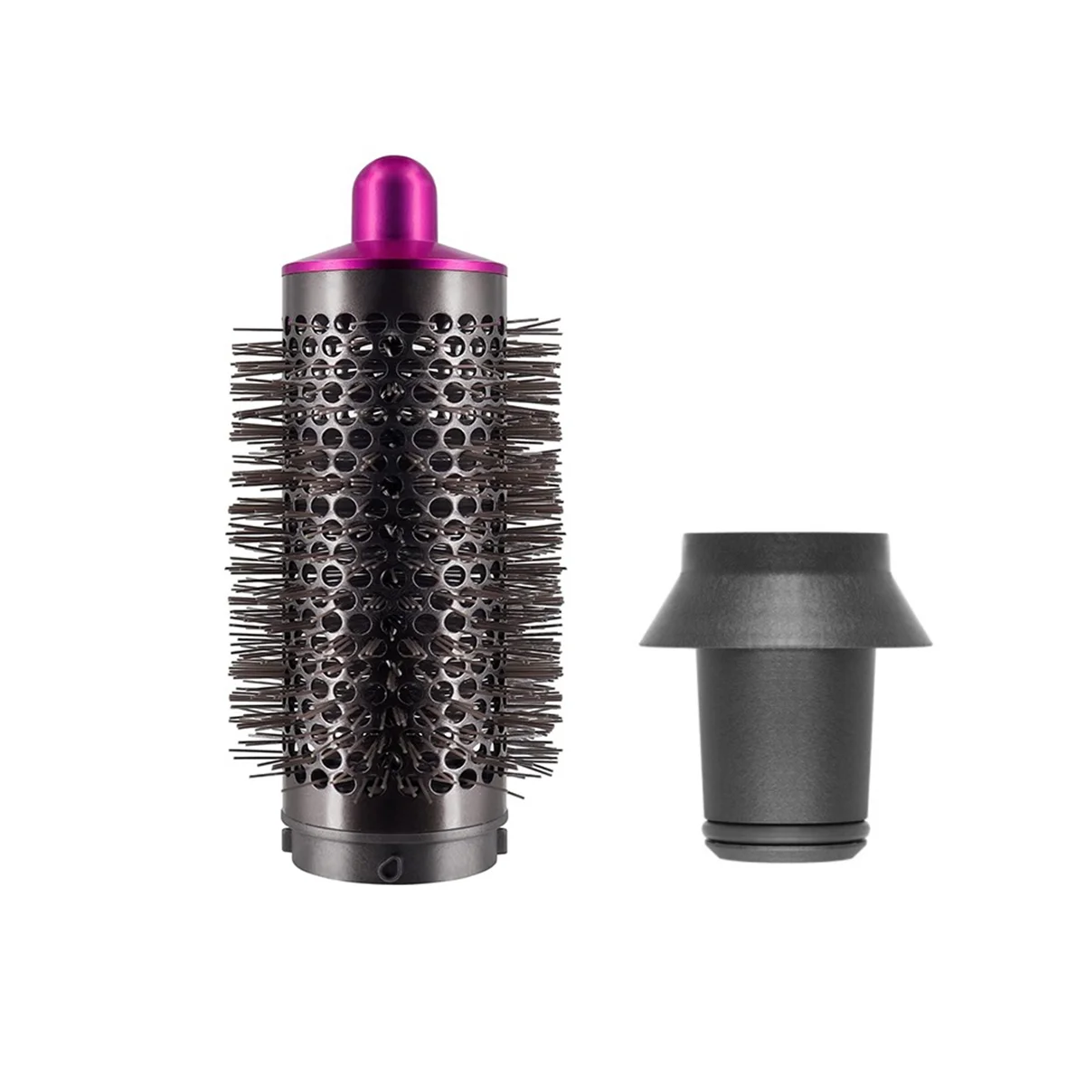 

Cylinder Comb and Adapter for Dyson Airwrap Styler / Supersonic Hair Dryer Accessories,Curling Hair Tool,Rose Red & Gray