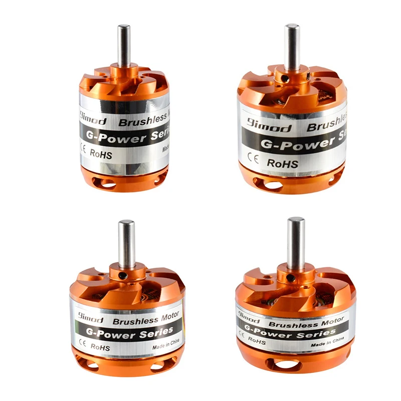 Moteur Brushless RC D3542 avec hélice montée, prêt pour drone ou avion RC