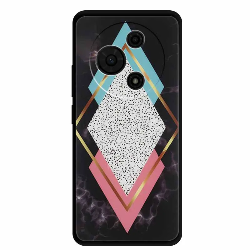 Gradient Marble Painted Silicone Phone Case - Shockproof Soft Cover