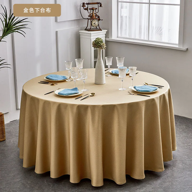 

187044 Hotel waterproof, oil resistant, and non washable tablecloth, light luxury customized high-end dining table, restaurant