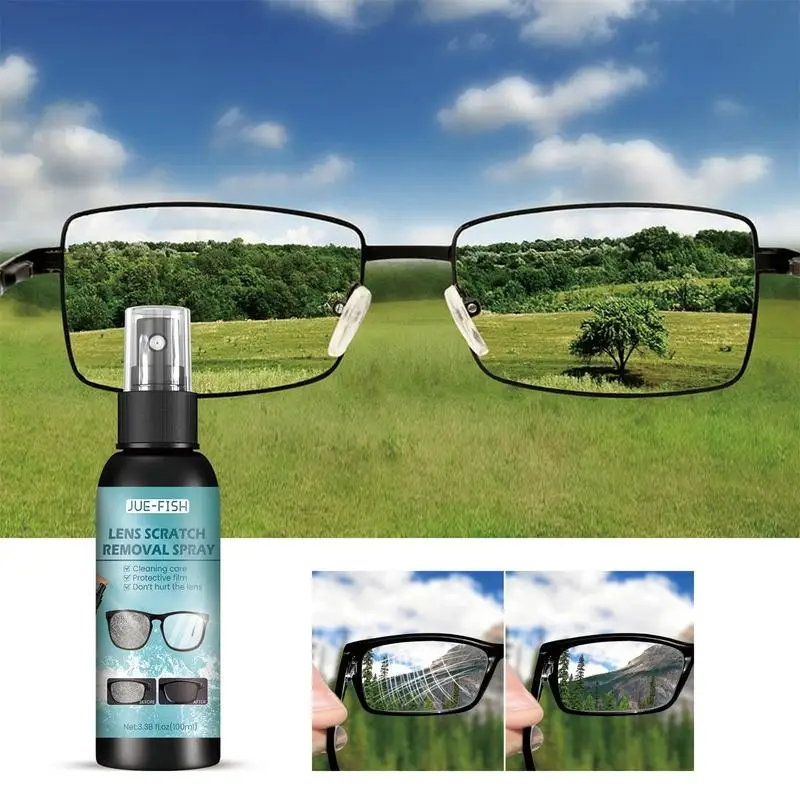 100ml Eyeglass Cleaner Spray Lens Blur Dust Oil Fingerprint Cleaning Safe Repairing Protective Agent For Sunglass Screen Camera