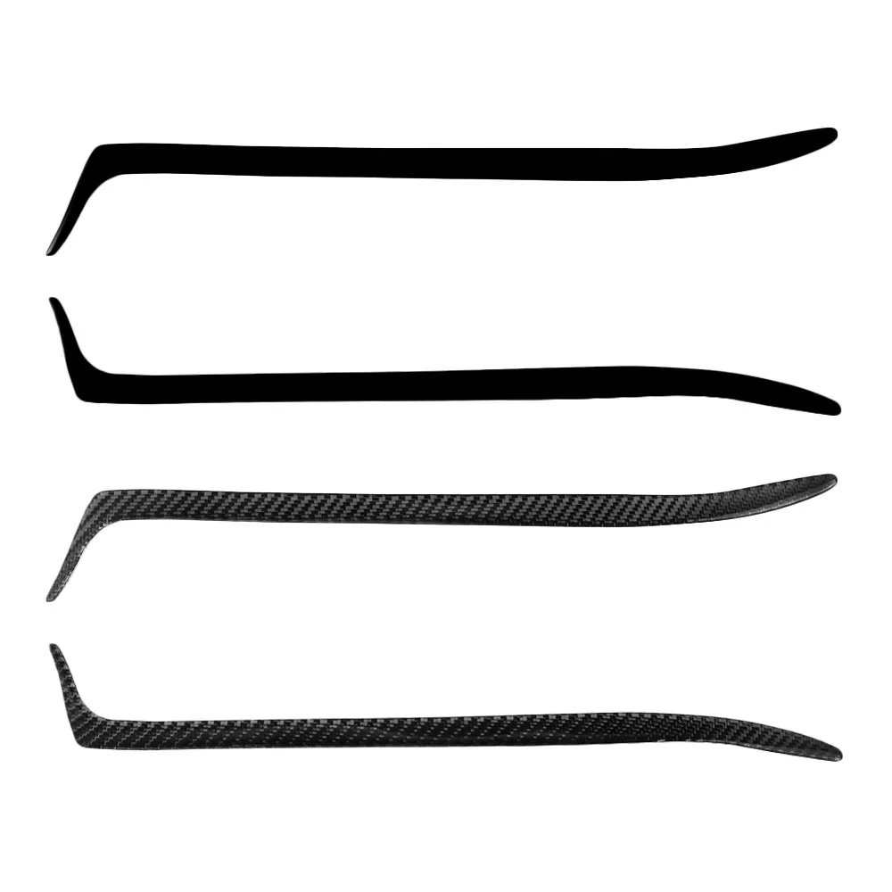 2Pcs Car Front Headlight Lamp Eyelid Eyebrow Cover Trim Carbon Fiber For 3 Series M3 E36 1992-1998 car headlight stickers