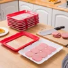 Durable 1-Pack Reusable Food Storage Trays - Plastic Kitchen Organization and Restaurant Use - Fridge Replacement Storage Boxes 5