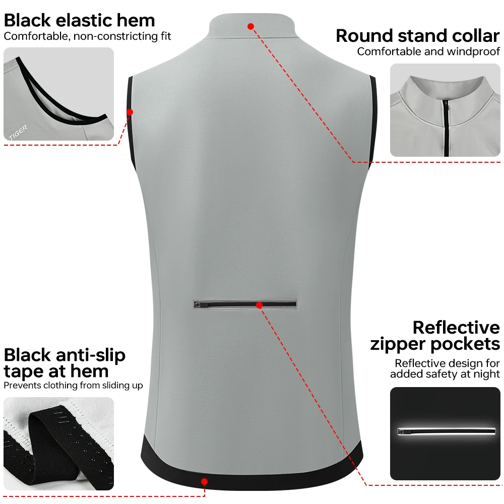 Winter Warm Cycling Vest Fleece Windproof Bike jacket Sleeveless Coat Bicycle Thermal Vest Unisex Cycling Jerseys