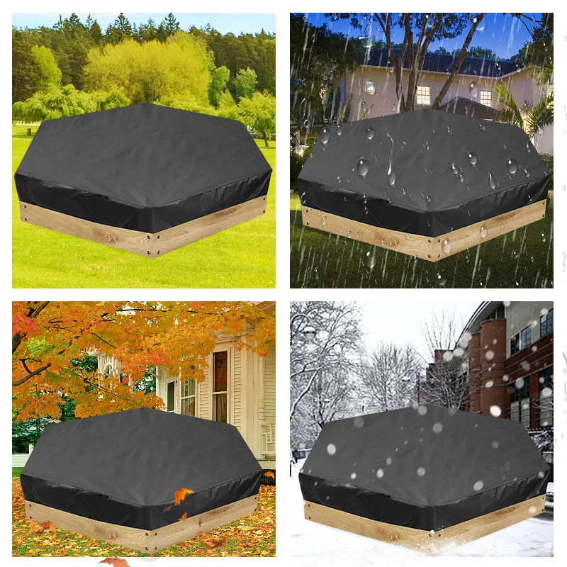 Bathtub Swimming Pool Dust Cover Hexagon Hot Tub Cover Waterproof Canopy Outdoor Sunshade Courtyard SPA Kid Bunker