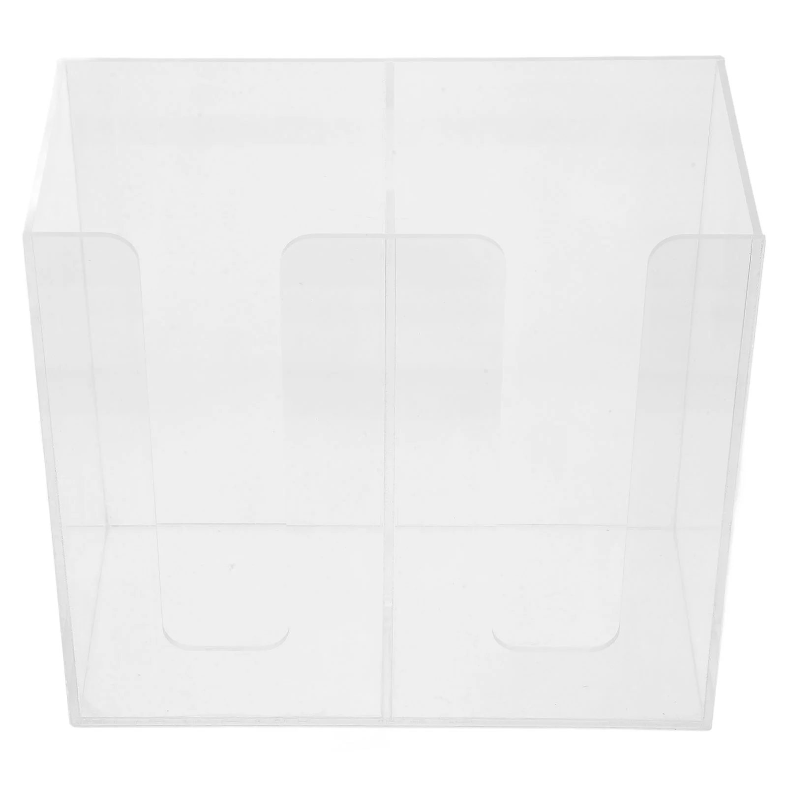 Transparent Two Sections Paper Cup Holder Disposable Cup Dispenser Desktop Coffee Holder Shop Paper Rack