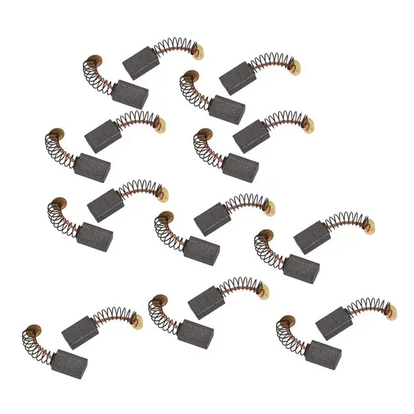 

20x Electric Drill Motor Carbon Brushes 12x8x5mm Black+gold