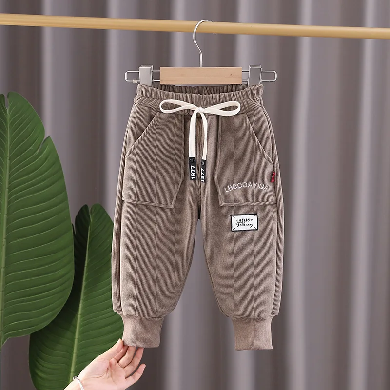 FJToddler-Pantalon Épais et Chaud pour Bébé Fille et Garçon, Costume Décontracté pour Enfant, Vêtement Sportif, Nouvelle Mode Hiver