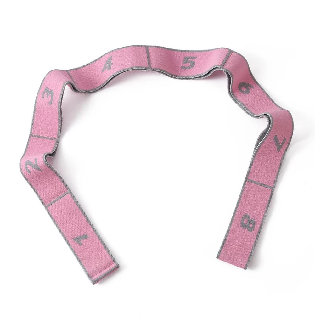 Yoga Strap Multi-functional Stretch Resistance Band 8 Numbers Exercise Elastic Band for Stretching and Physical Therapy yoga resistance bands,yoga strap,aerial yoga strap