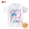 Family Matching Outfits Butterfly Birthday Shirts Family Matching T Shirt Custom Butterfly Print T-Shirt Party Boys Girls TShirt 3