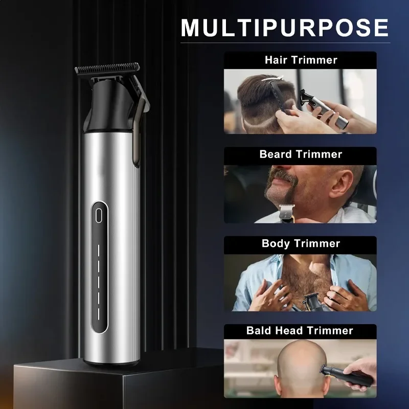 Beard Trimmer for Men Professional Hair Clippers Zero Gapped Hair Trimmer Cordless USB Rechargeable Easy To Hold and Use Clipper 6