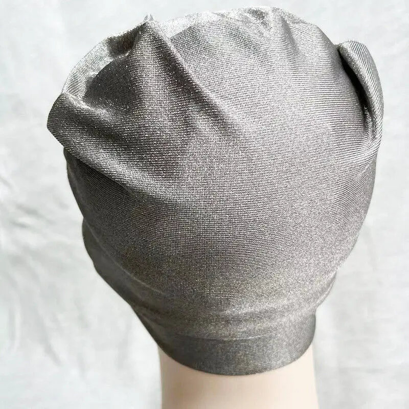 Unisex Anti-Radiation Cap Emf Electromagnetic Wave Rfid Shielding Protection Hat Silver Fiber Beanies Hat Work Caps 5
