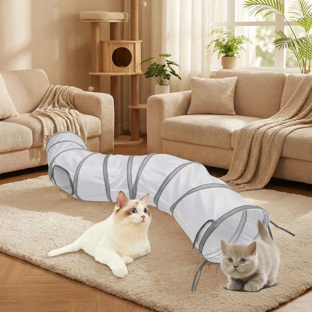 Foldable Cat Tunnel Interactive Pet Toy for Cats Kittens Puppies Rabbits Fun Training Play Tube Boredom Relief Pet Toys Foldable Cat Tunnel Interactive Pet Toy for Cats Kittens Puppies Rabbits Fun Training Play Tube Boredom Relief Pet Toys