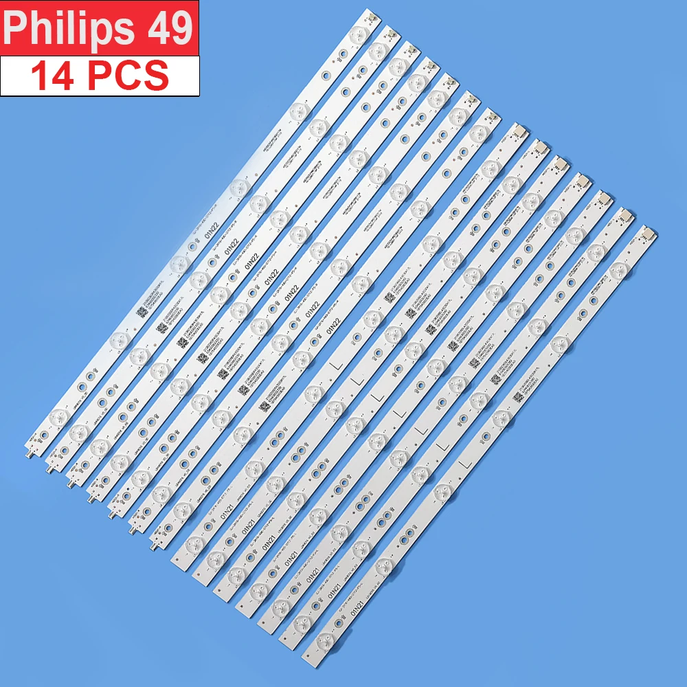 14pcs LED Ʈ 49PUS6401 49PUS7272 49PUS6262 49PUH6101 49PUS6581 49PUS6561 49PUS6501 49PUS6551 LB49016 V1_00 01N21 01