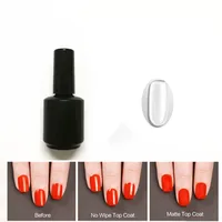 8ml 4 pcs Matte Top Coat UV Gel Nail Polish high quality Transparent top Gel 2