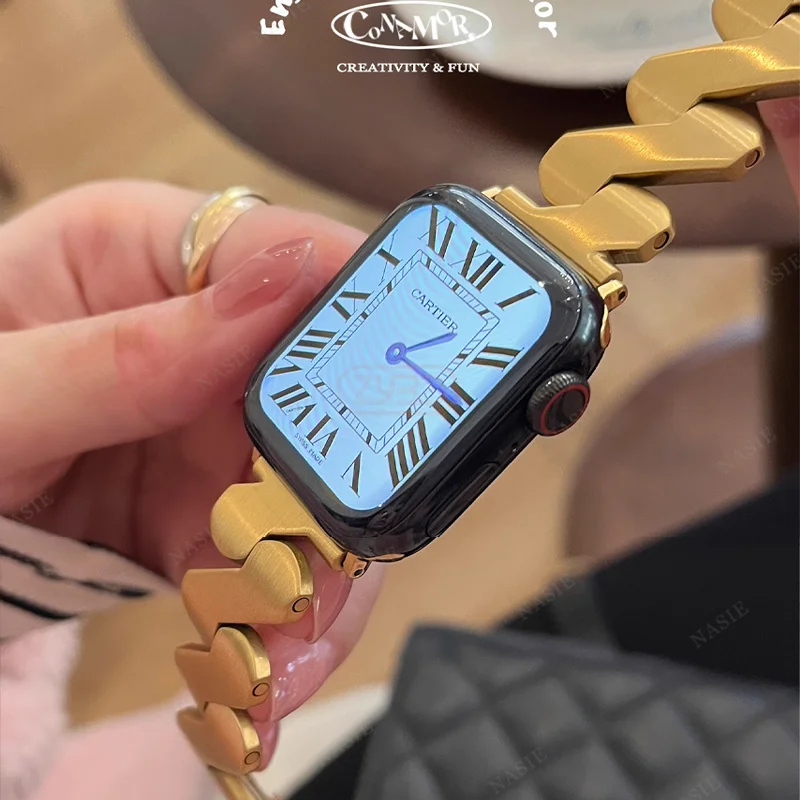 Zig Zag Classic Metal Apple Watch Band | Infinity Loops