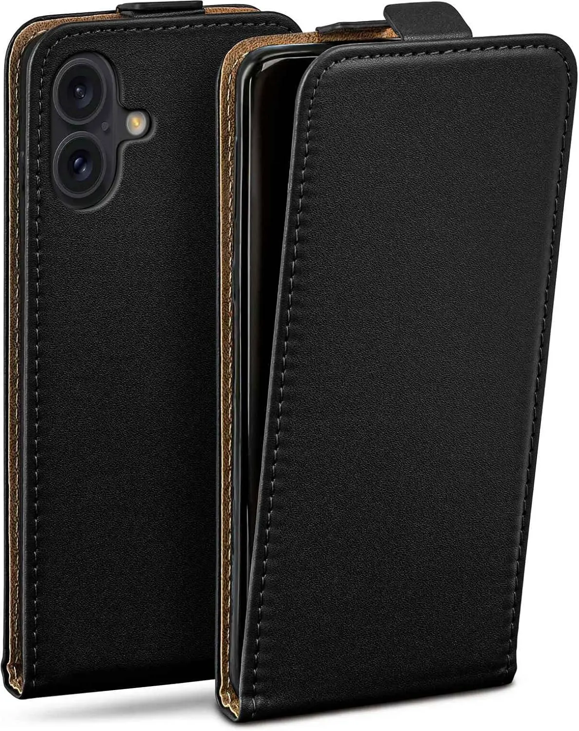 Elegant Magnetic Leather Vertical Flip Phone Case Cover with Clip Flap Design