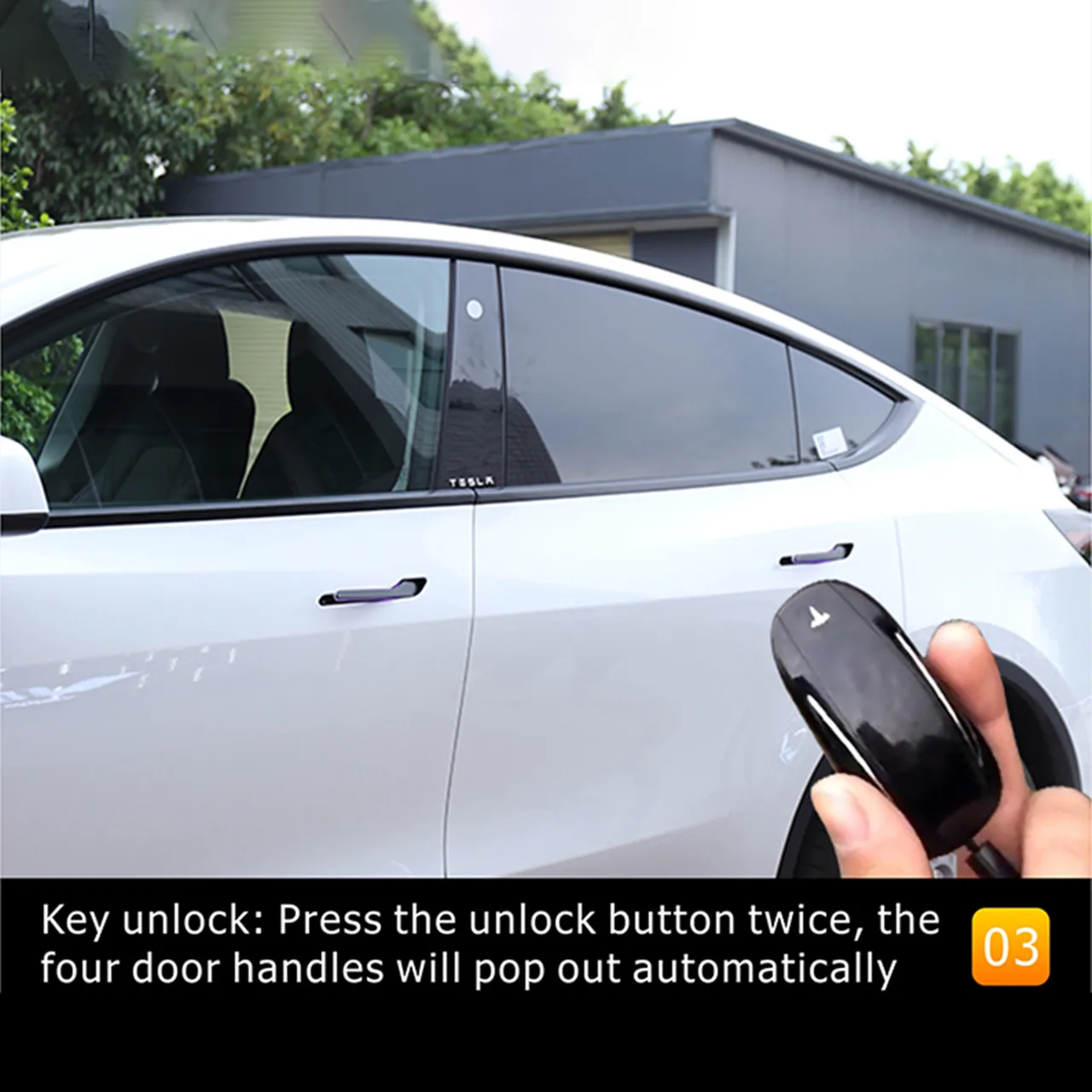 6th Generation Sonls Quality Wireless Electric Handle for Tesla model 3/Y Automatic open 2024 Newest Door Handles Welcome light