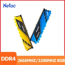 Netac ddr4 8 gb ram ddr 4 memoria ram ddr4 3200mhz 16GB 2666mhz 3600mhz memoria Desktop con dissipatore di calore per tutte le schede madri