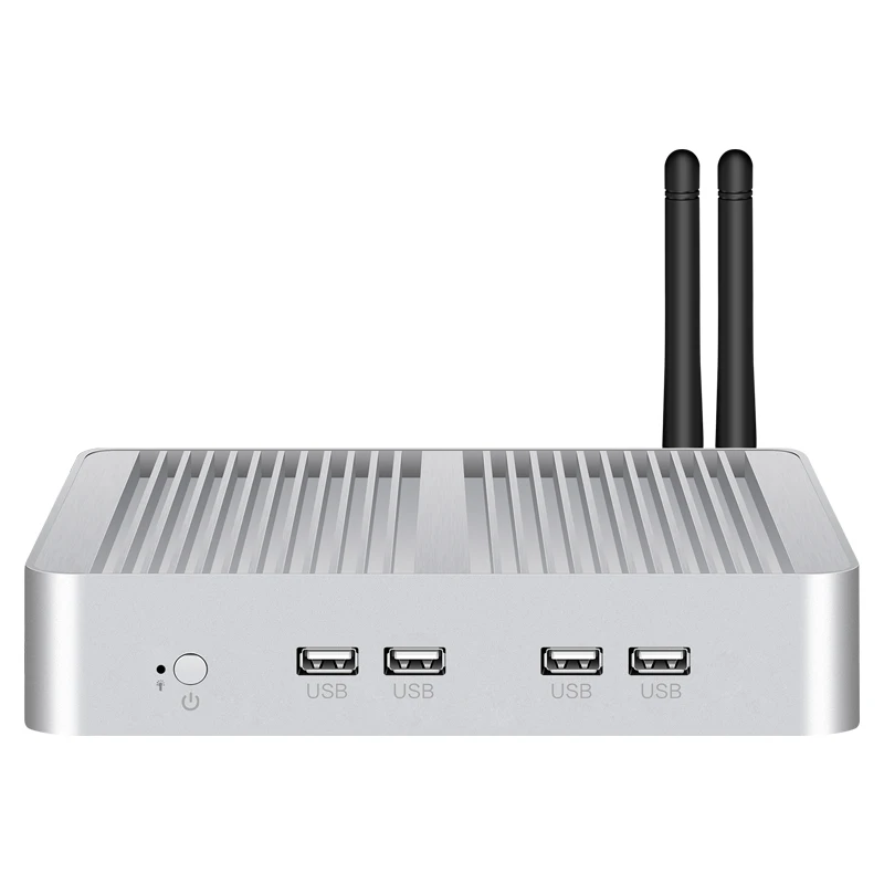 Bebepc Mini Pc Industriale Fanless Celeron J1900 Hd Wifi 2 * Rs232 Windows 10 Pro Computer Linux Ubuntu Dual Lan