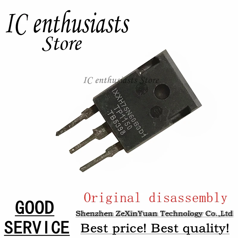 

10PCS IXXH75N60B3D1 IXXH75N60B3 600V 75A TO-247 Original disassembly