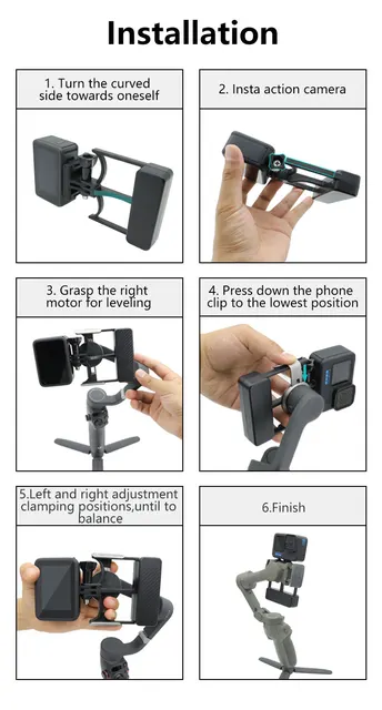 Go Pro Tripod Mount Camera Mount Plate Adapter Handheld Gimbal
