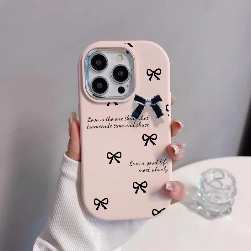 3D Bow Design Candy Phone Case