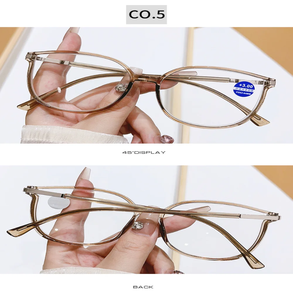 Trendy Lesebrille Anti Blau Licht Presbyopie Brille Männer Frauen Großen Rahmen Presbyopie Brille + 1,0 + 1,5 + 2,0 + 2,5 + 3,0 – Detail 8
