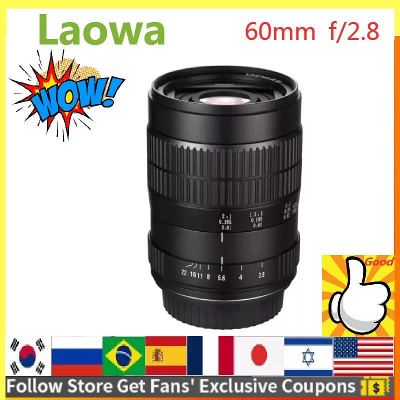 Venus Optics Laowa 60mm F/2.8 2x Ultra-macro Lens Aps-c Format Manual Focus  Lens For Nikon F Canon Ef Pentax K Sony A-mount - Camera Lenses - AliExpress