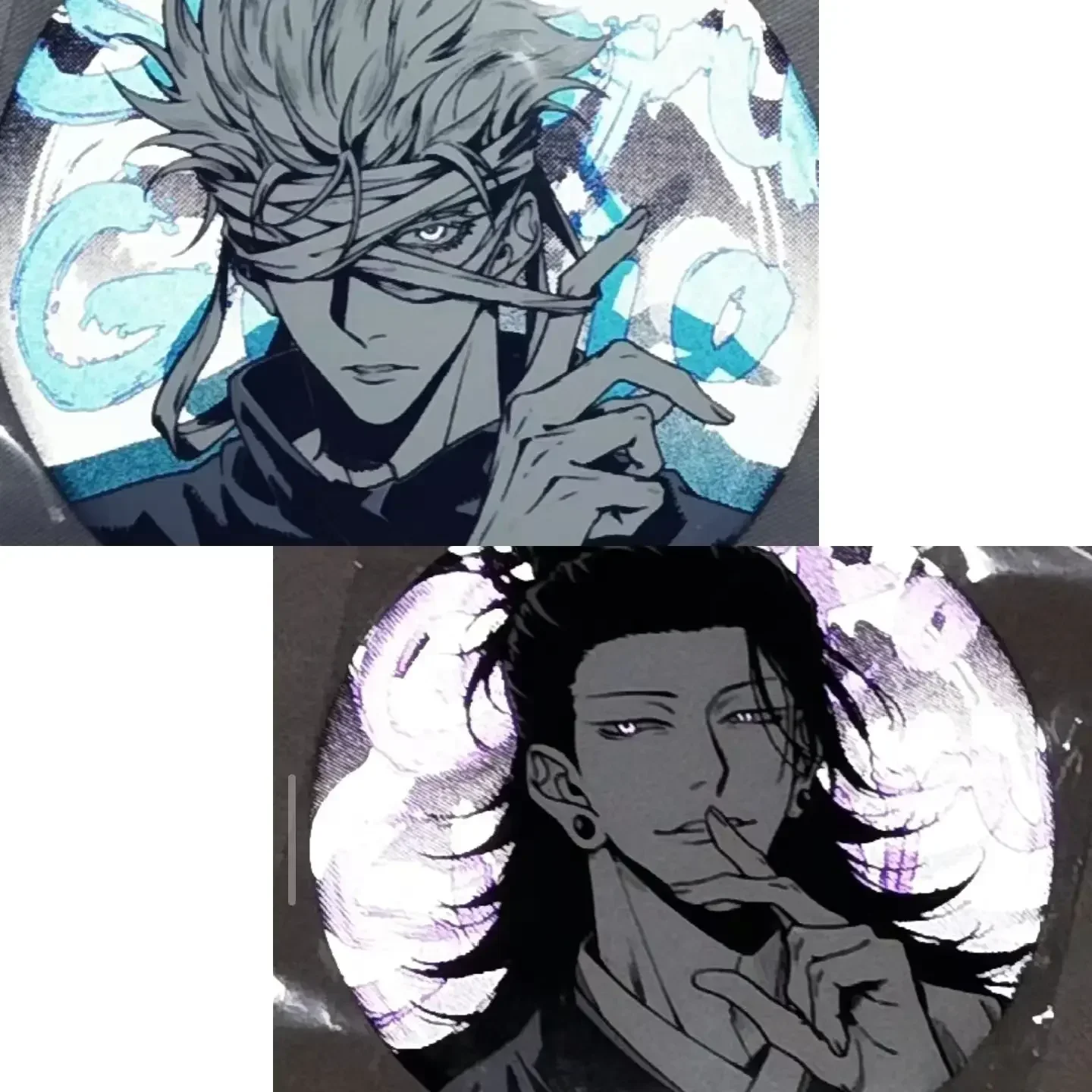 

Jujutsu Kaisen Anime Figures Gojo Satoru Badge Flash Reflective Quadratic Element Badge Decor Anime Peripheral Collectible Gift