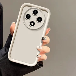 Matte Shockproof Soft Back Phone Case for Redmi A3 Pro 4G (White)