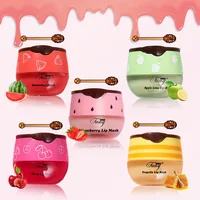 5.5g Lip Sleep Mask Night Sleep Maintenance Moisturizing Lip Gloss Bleach Cream Nourishing Lip Care Strawberry Honey 1