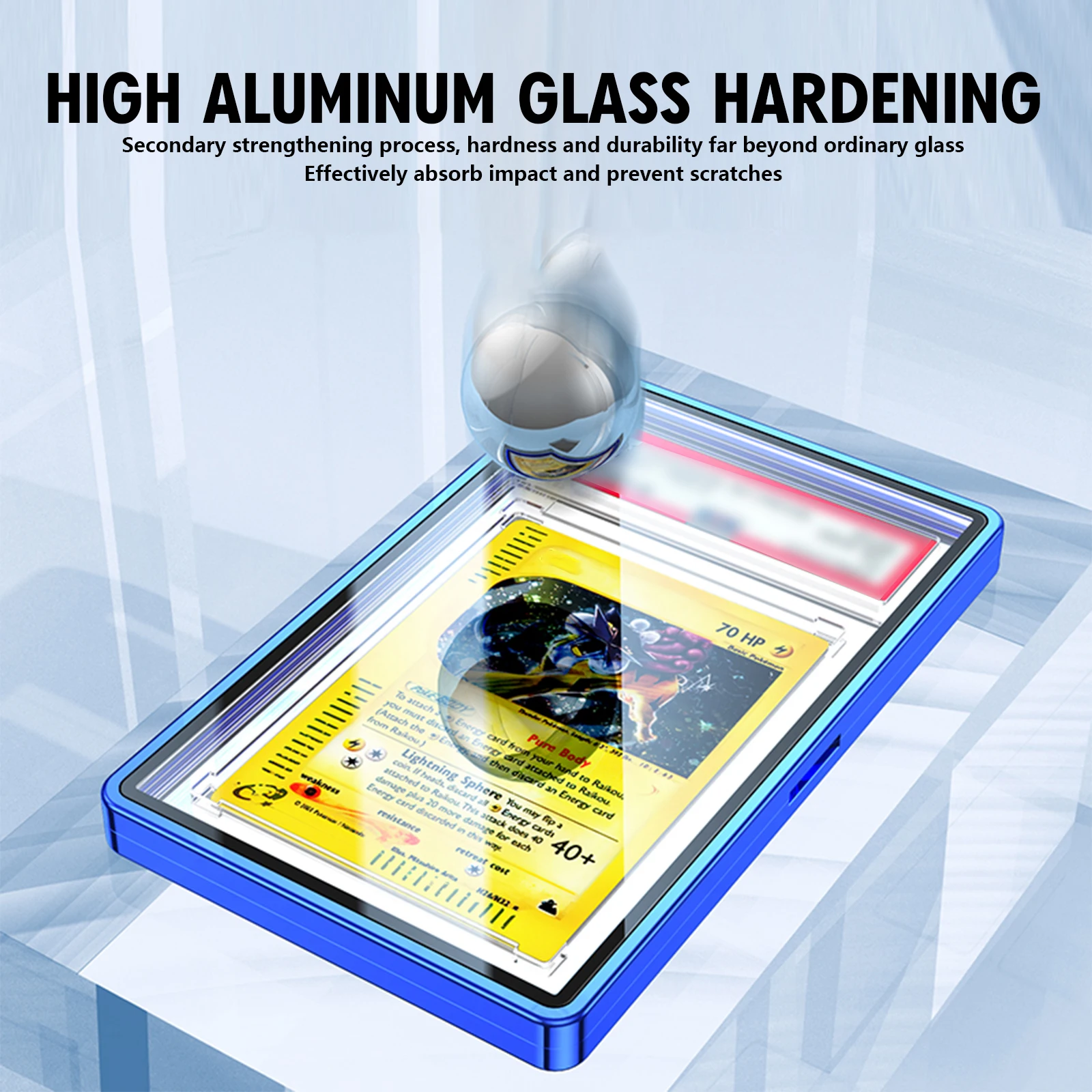 Gradient Color Metal Graded Cards Protector Case for PSA/BGS Slab, UV & Scratch Resistant Trading Card Magnetic Display Holder 4