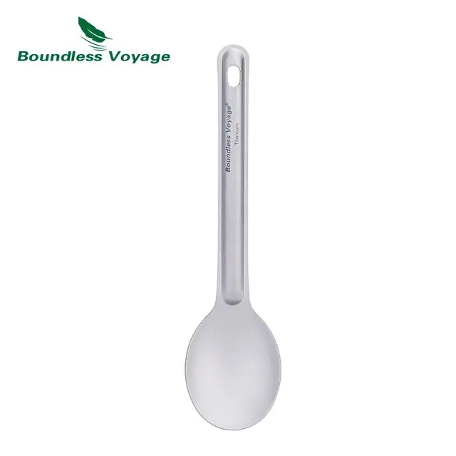 Boundless Voyage Titanium Cutlery – Lightweight Reusable Spoon & Spork Set 3