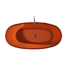1700x790x620mm New Design Resin Acrylic Bathtub Colored Freestanding Rectangular Bathroom Tub RS6563A 3